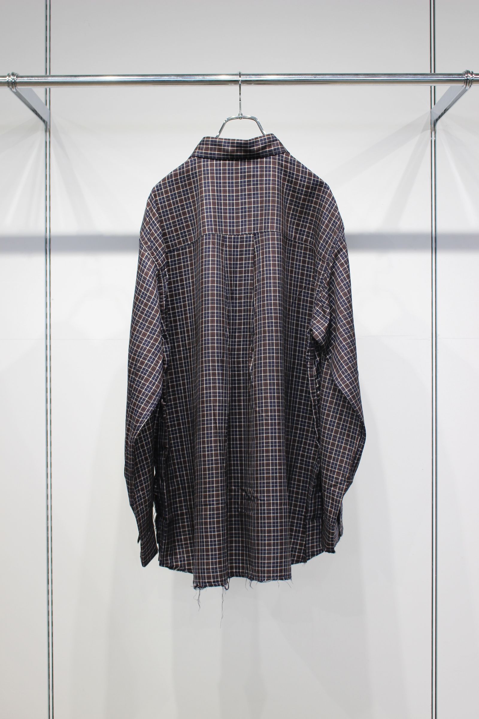 NEL CHECK OVER WORK SHIRT | NAVY | ネルシャツ