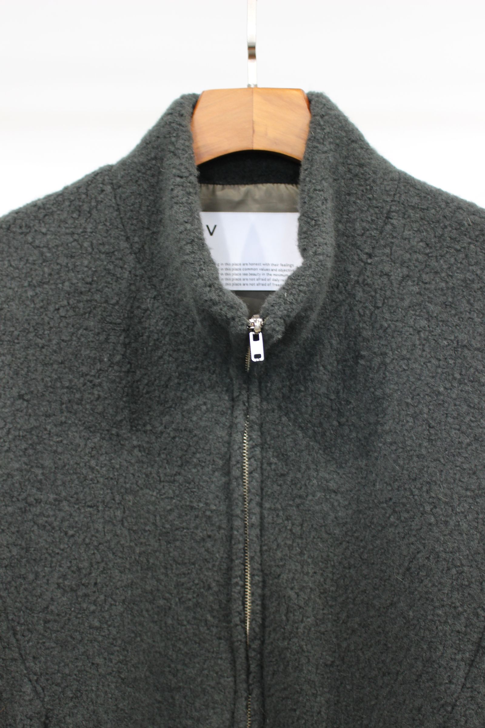 BISHU ANGORA PILE JERSEY Reversible Blouson/OLIVE/ボアブルゾン