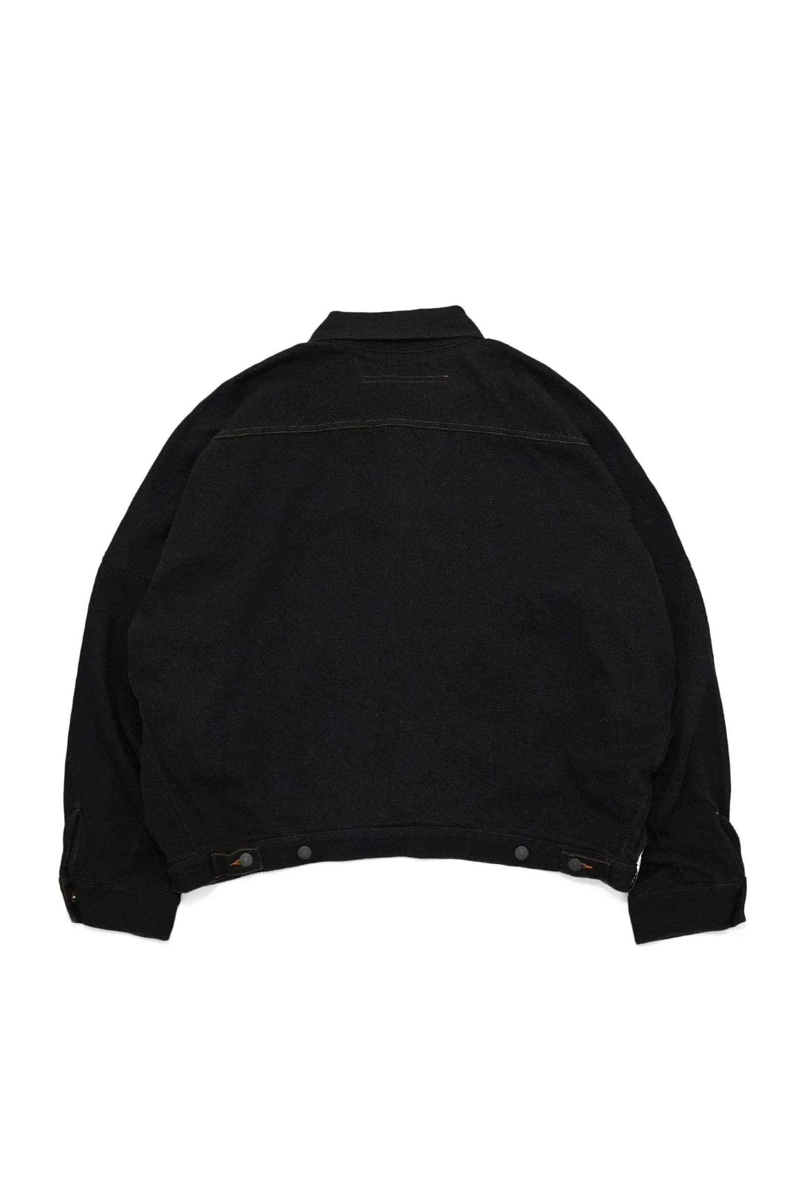 SOFT DENIM WIDE JACKET | BLACK | ソフトデニムジャケット