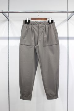 FRENCH TERRY HEM TUCK PANTS | STEEL GRAY | パンツ