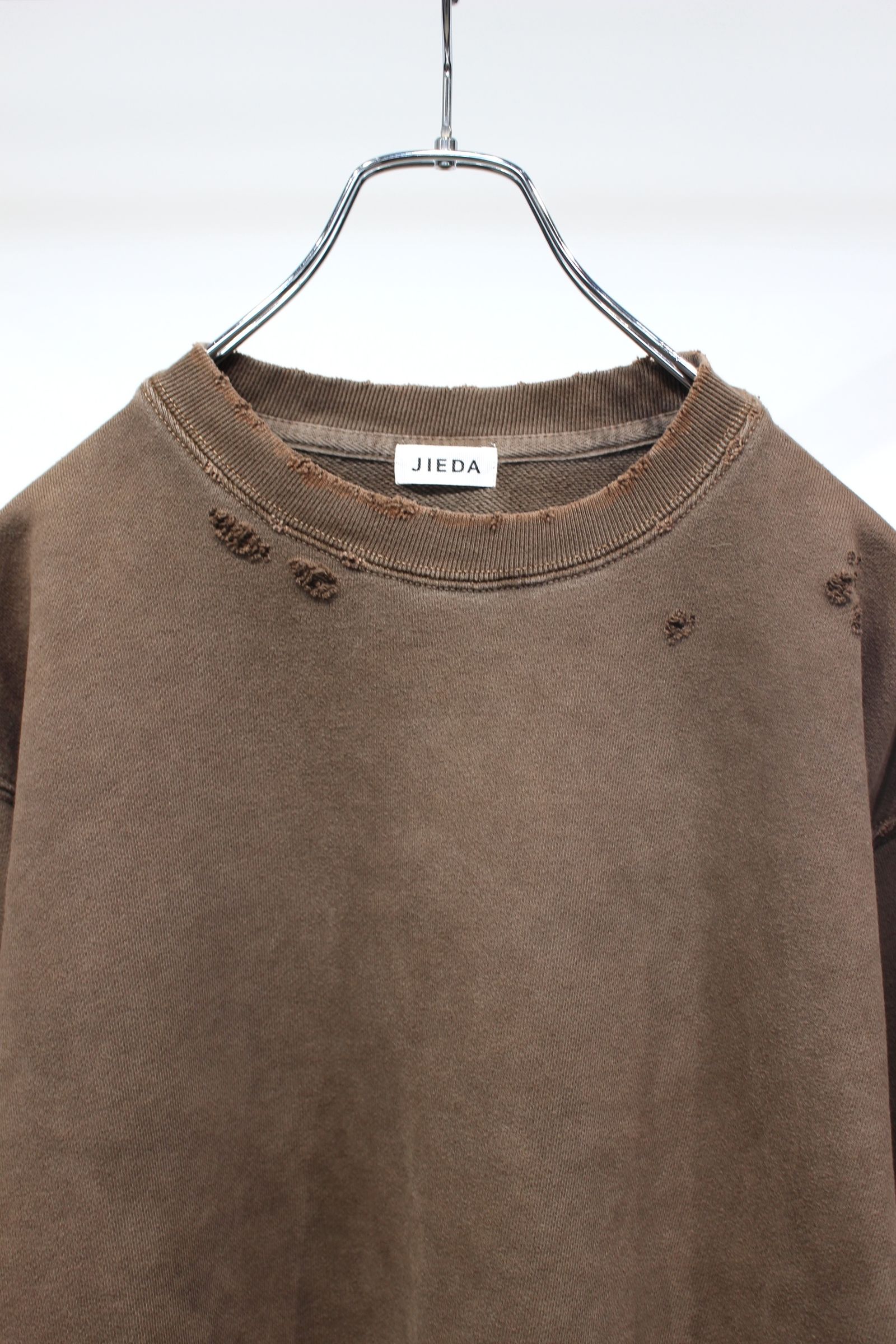 DAMAGE PIGMENT SWEAT CREW | BROWN | スウェット