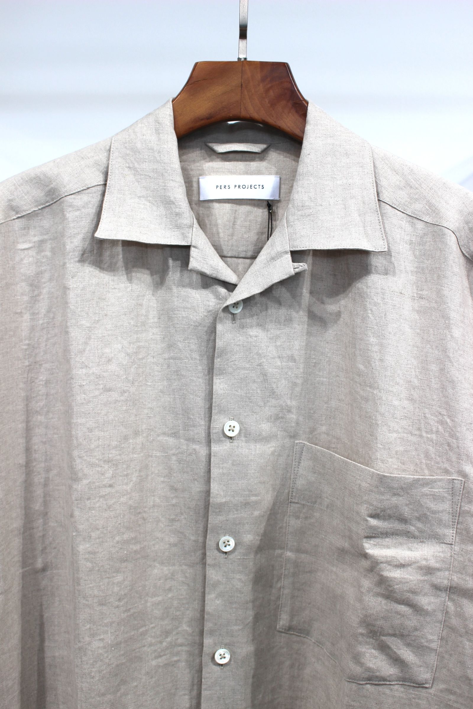 VICTOR L/S WIDE FIT SHIRTS/シャツ/ECRU