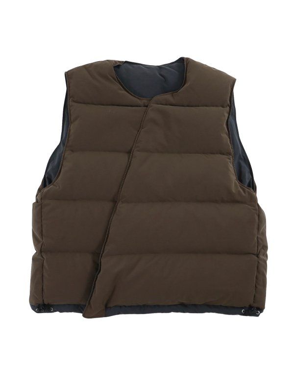 JieDa - PUFFER VEST/ダウンベスト/カーキ-チャコールグレー | NapsNote