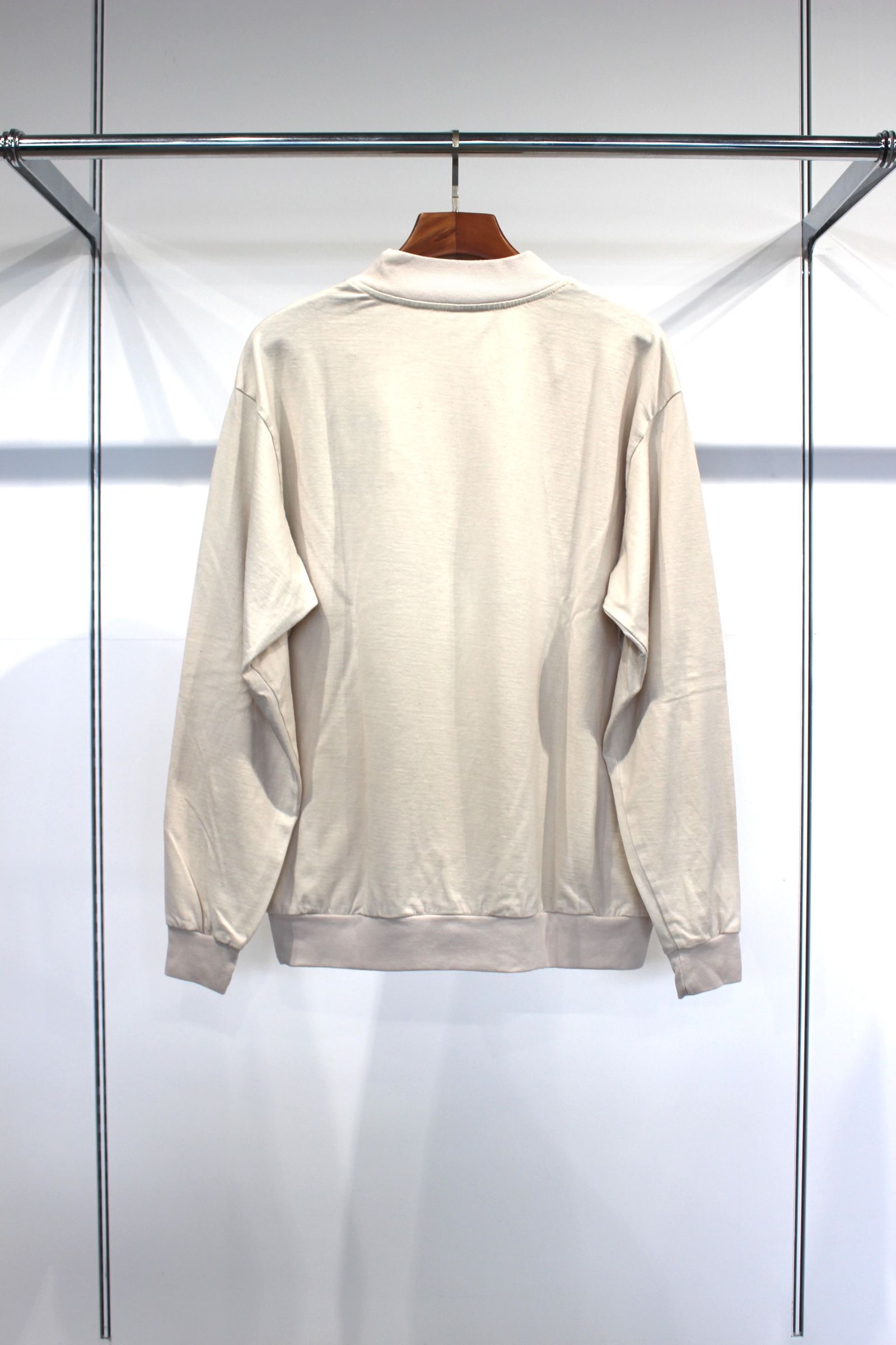 WOOL MOCK NECK SWEAT SHIRT | IVORY | カットソー