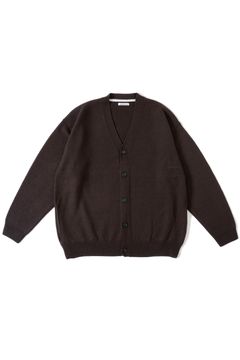 FELTED MERINO WOOL KNIT CARDIGAN/カーディガン
