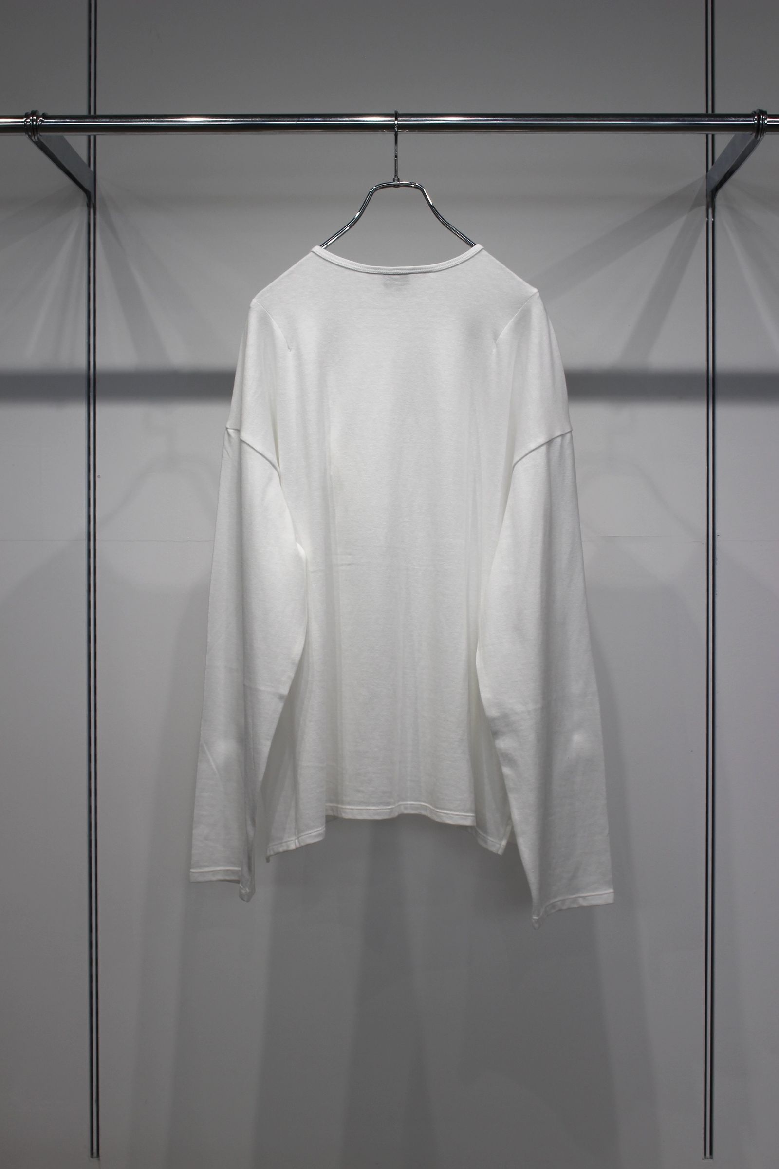 C/R LS T-SHIRT | WHITE | カットソー
