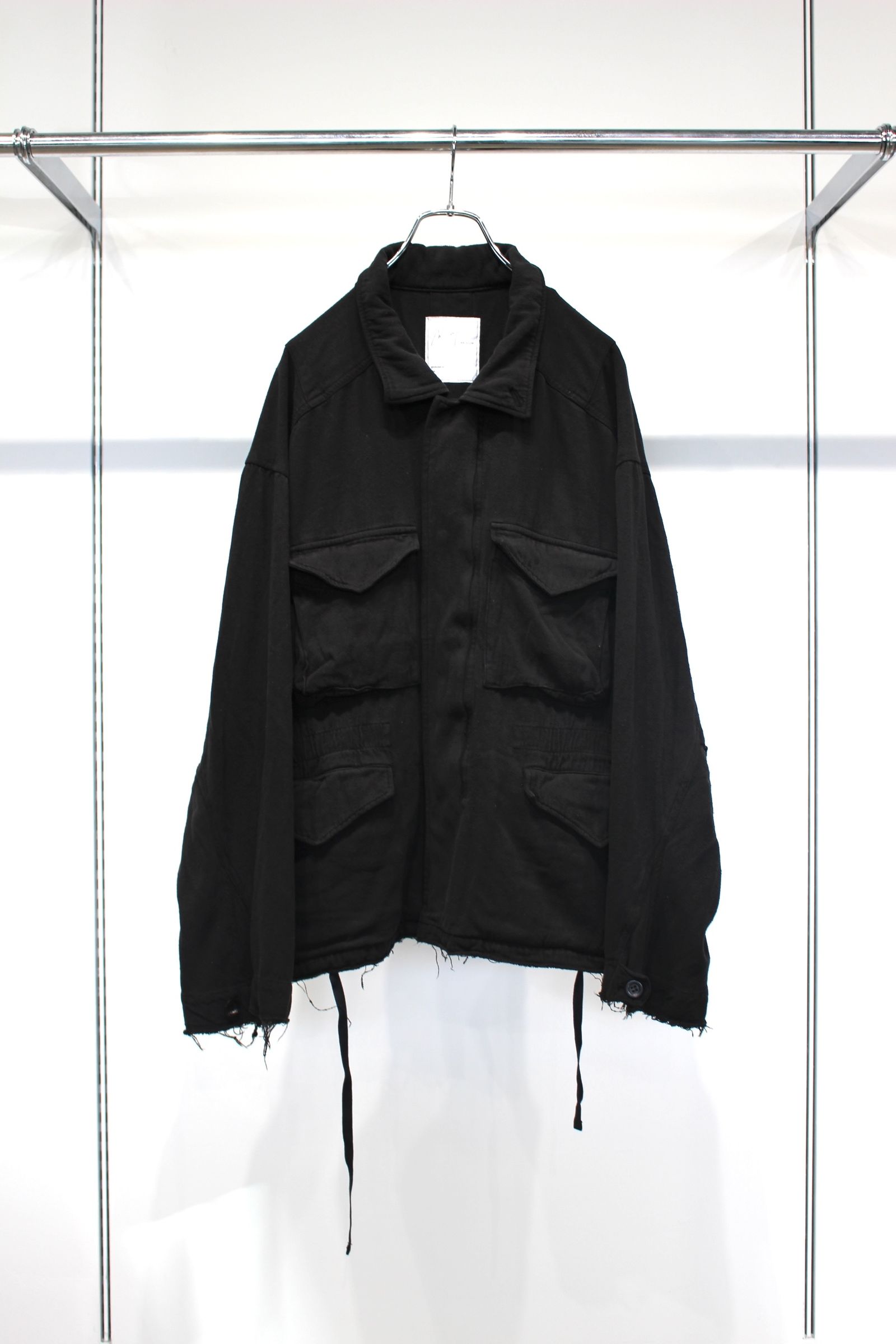 [ラスト1点] SILK SUEDE FIELD JACKET | BLACK | フィールドジャケット