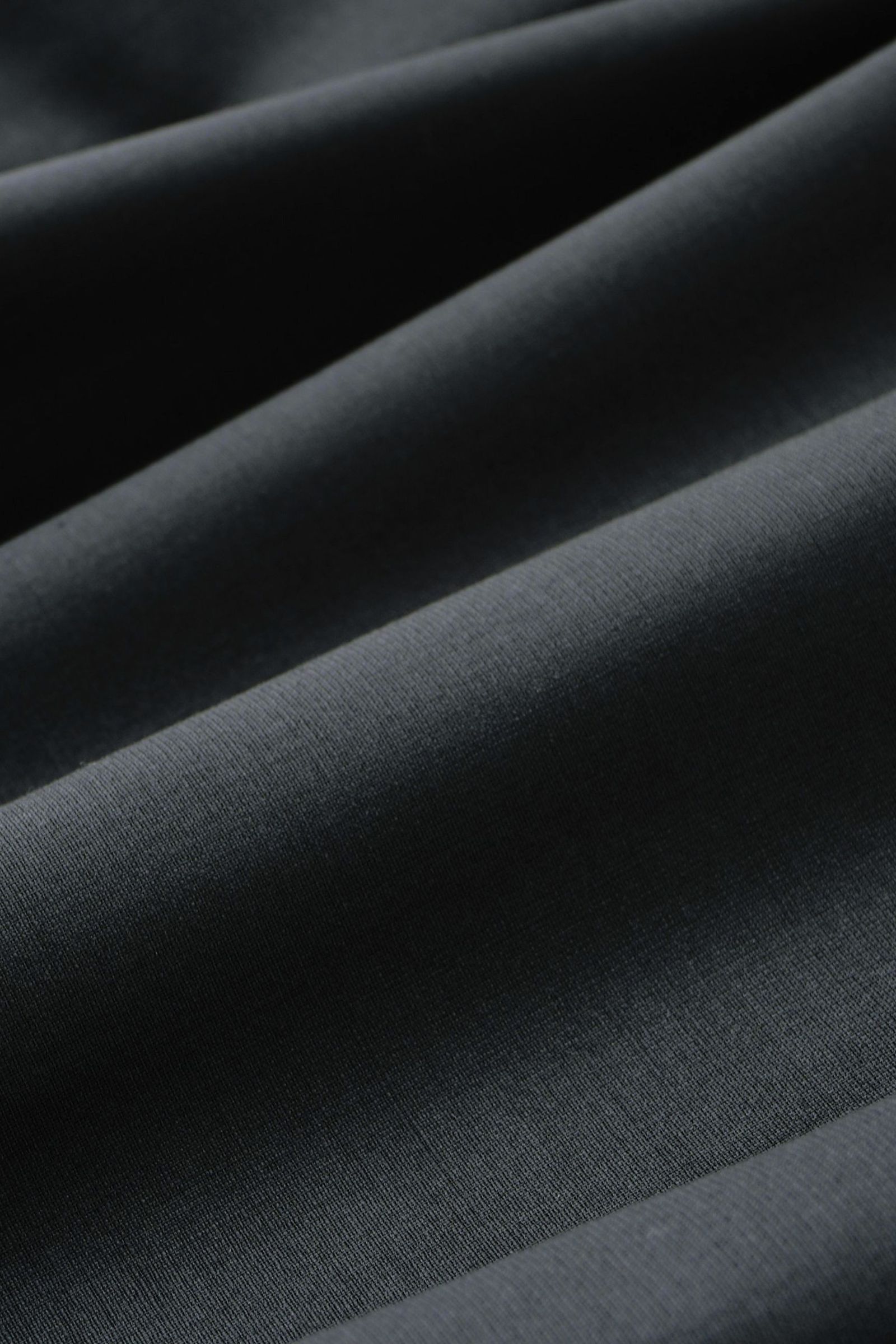 WOOL CALM SKIN WIDE SHIRT : CUT-OFF | BLACK | シャツ