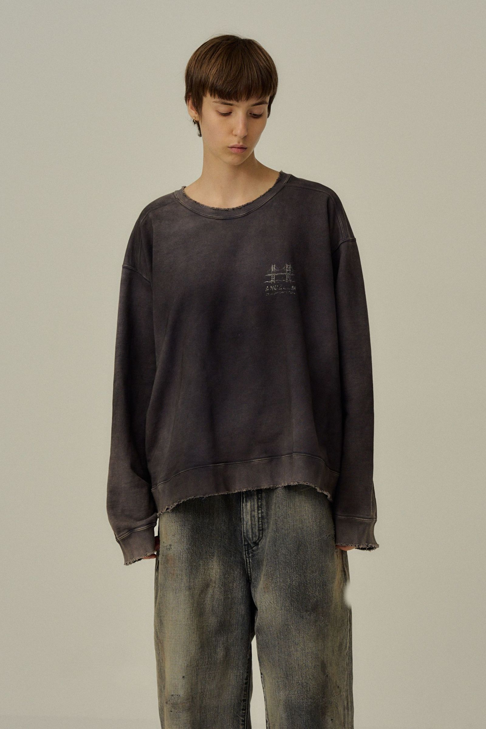 [ラスト1点] BRIDGE SWEAT SHIRT | BLACK | スウェット