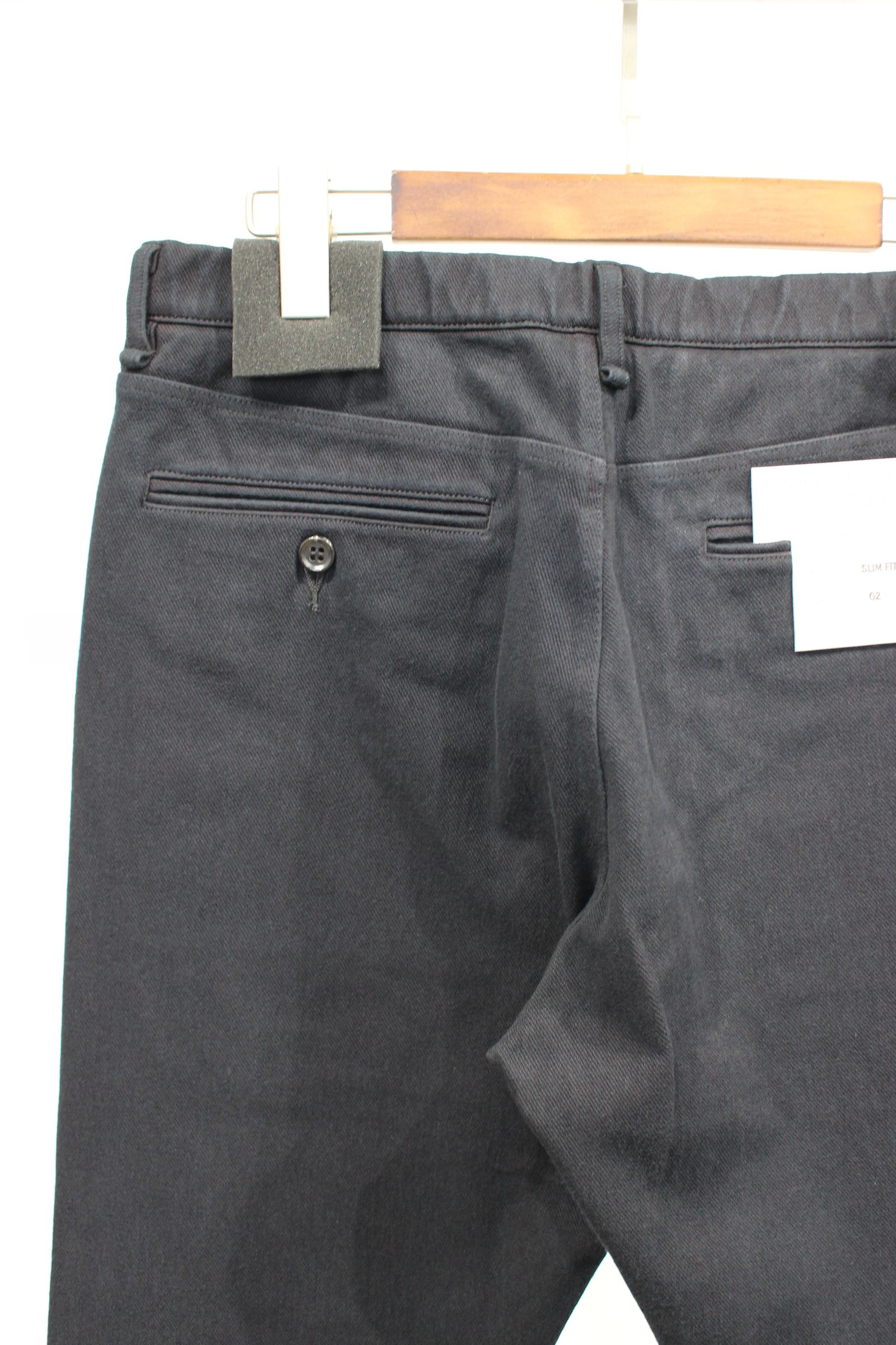 DENIM SLIM FIT TROUSERS -overdyed- | BLACK | デニム