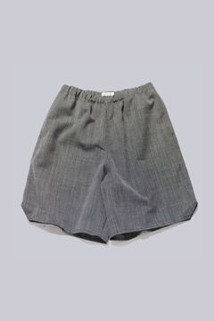 WOOL END-ON-END SUITING HYPER BIG TRAINING EASY SHORTS | BLACK | イージーショーツ