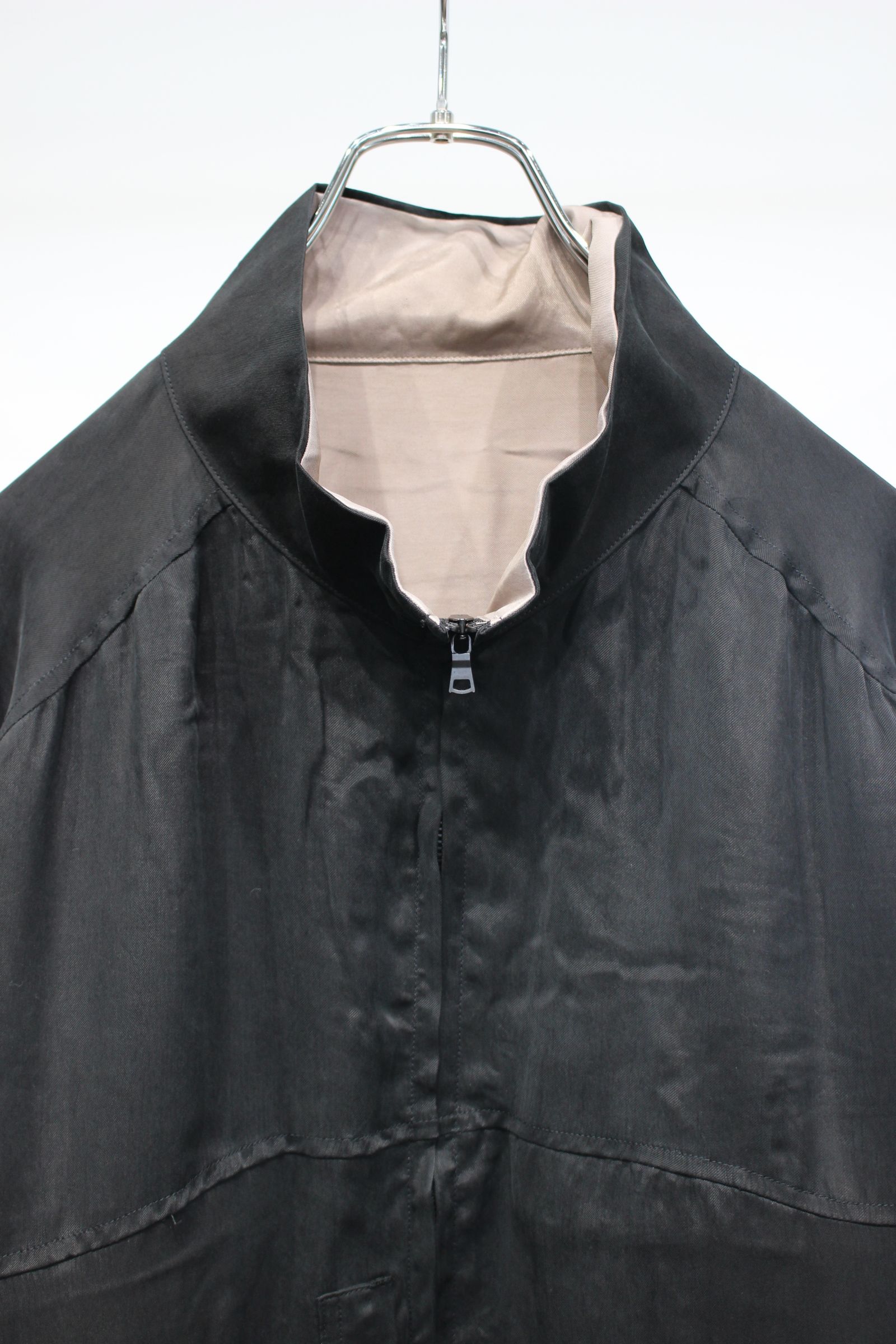 CUPRO REVERSIBLE JACKET | BLACK | リバーシブルジャケット