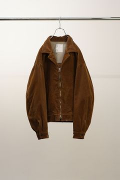[ラスト1点] CORDUROY ZIPUP JACKET | CAMEL | コーデュロイジャケット