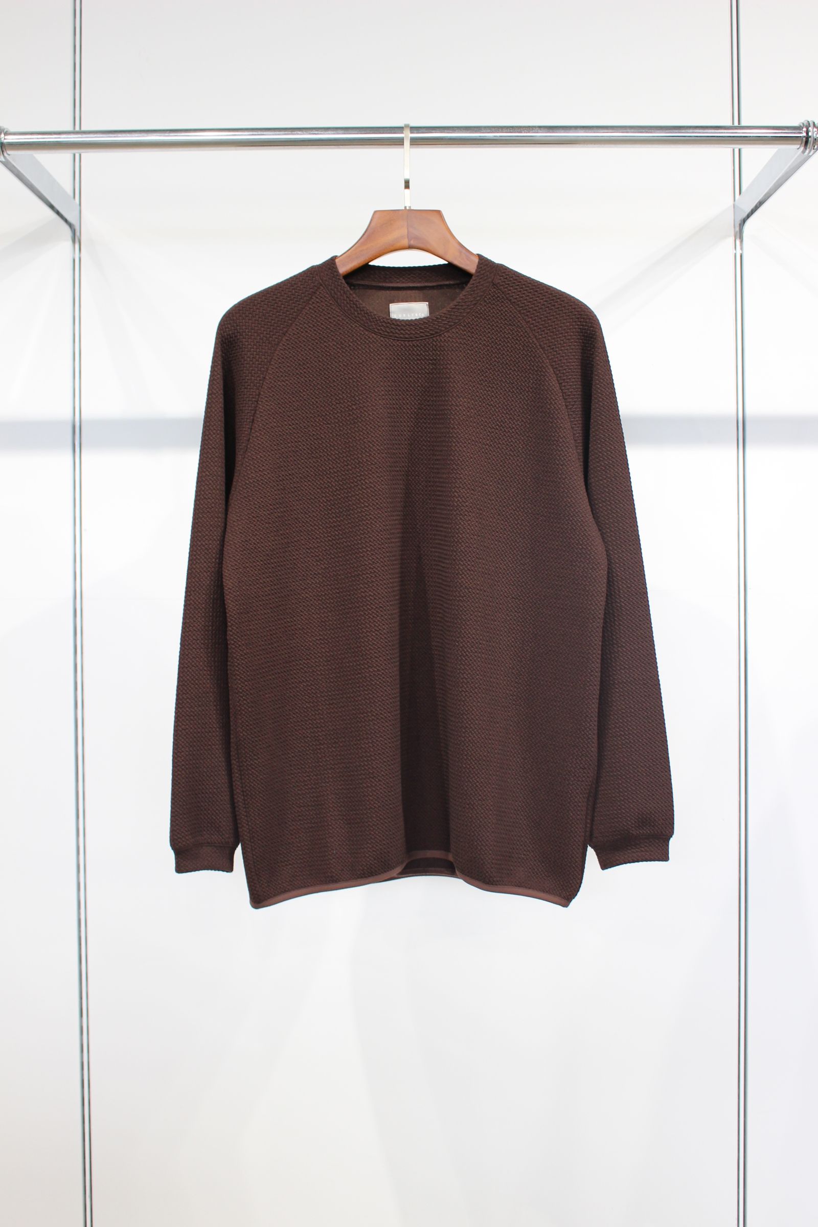 SOFT RIPPLE JERSEY L/S TEE | BROWN | カットソー