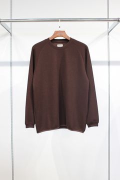 SOFT RIPPLE JERSEY L/S TEE | BROWN | カットソー