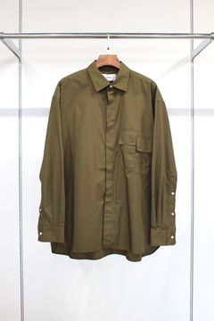 STEP POCKET FLYFRONT SHIRT/KHAKI