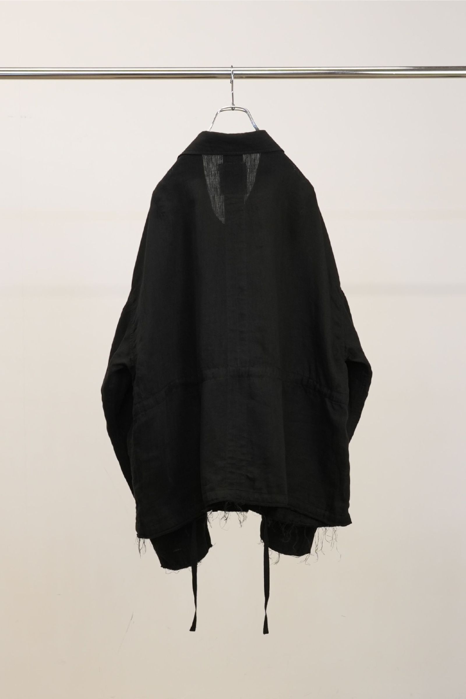100/S LINEN FIELD JACKET | BLACK | フィールドジャケット