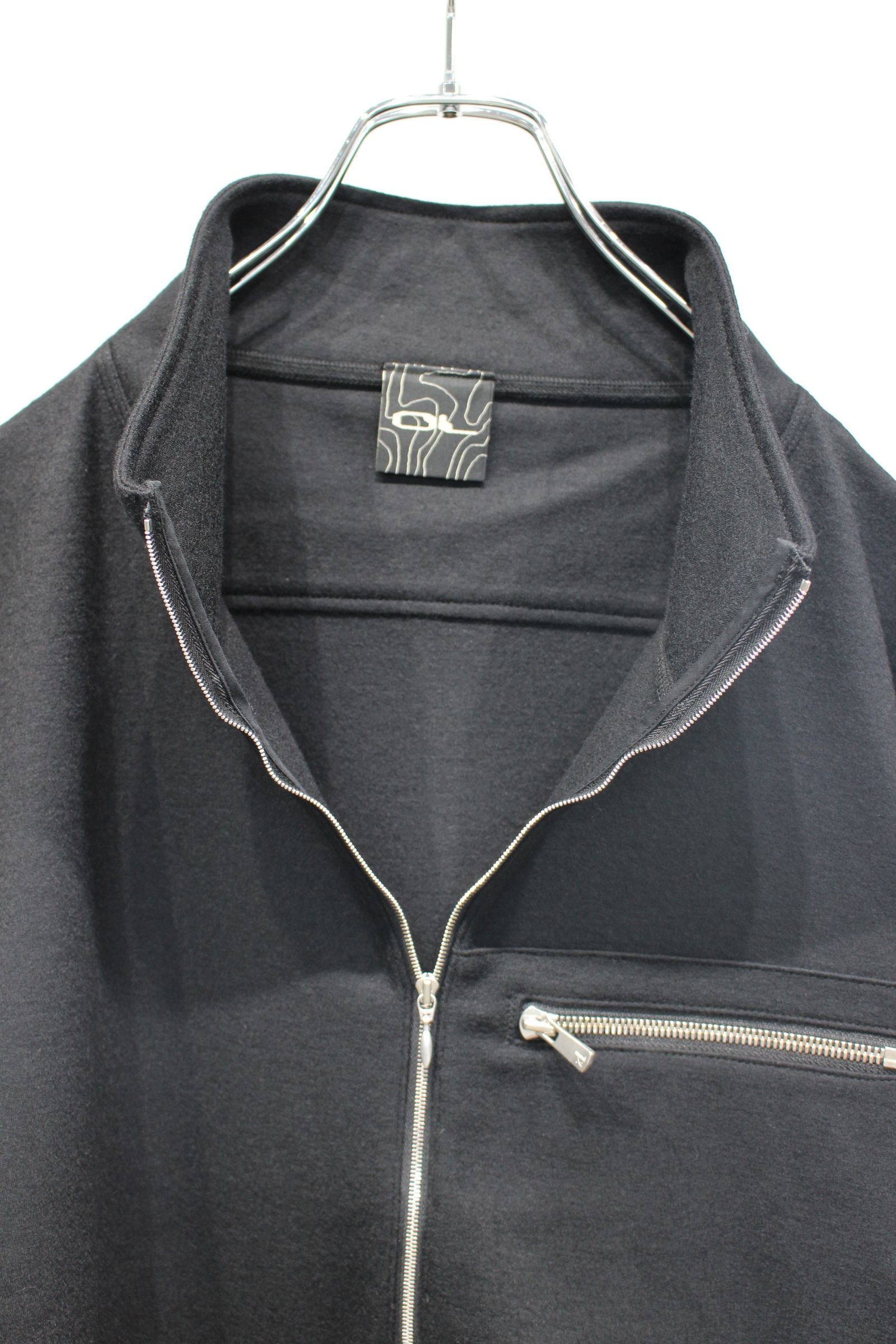 WIDE HALF ZIP | BLACK | ハーフジッププルオーバー
