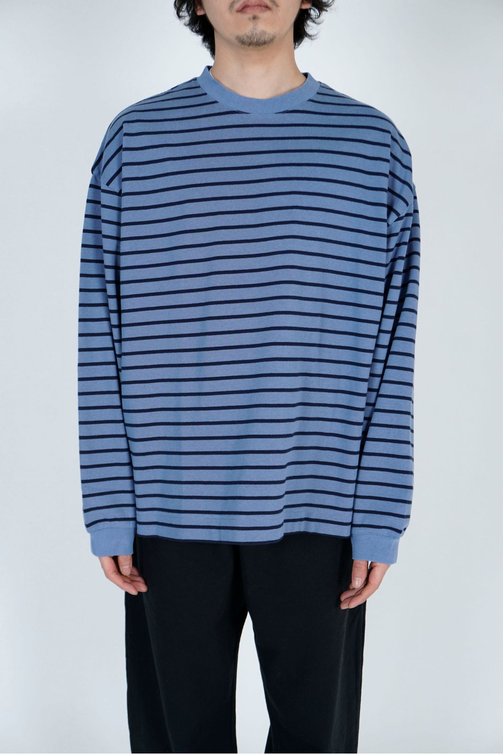 BORDER WIDE L/S TEE/カットソー