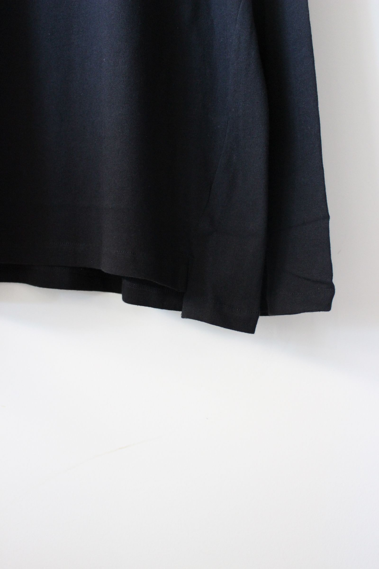C/R OVER CREWNECK L/S T-SHIRT/BLACK