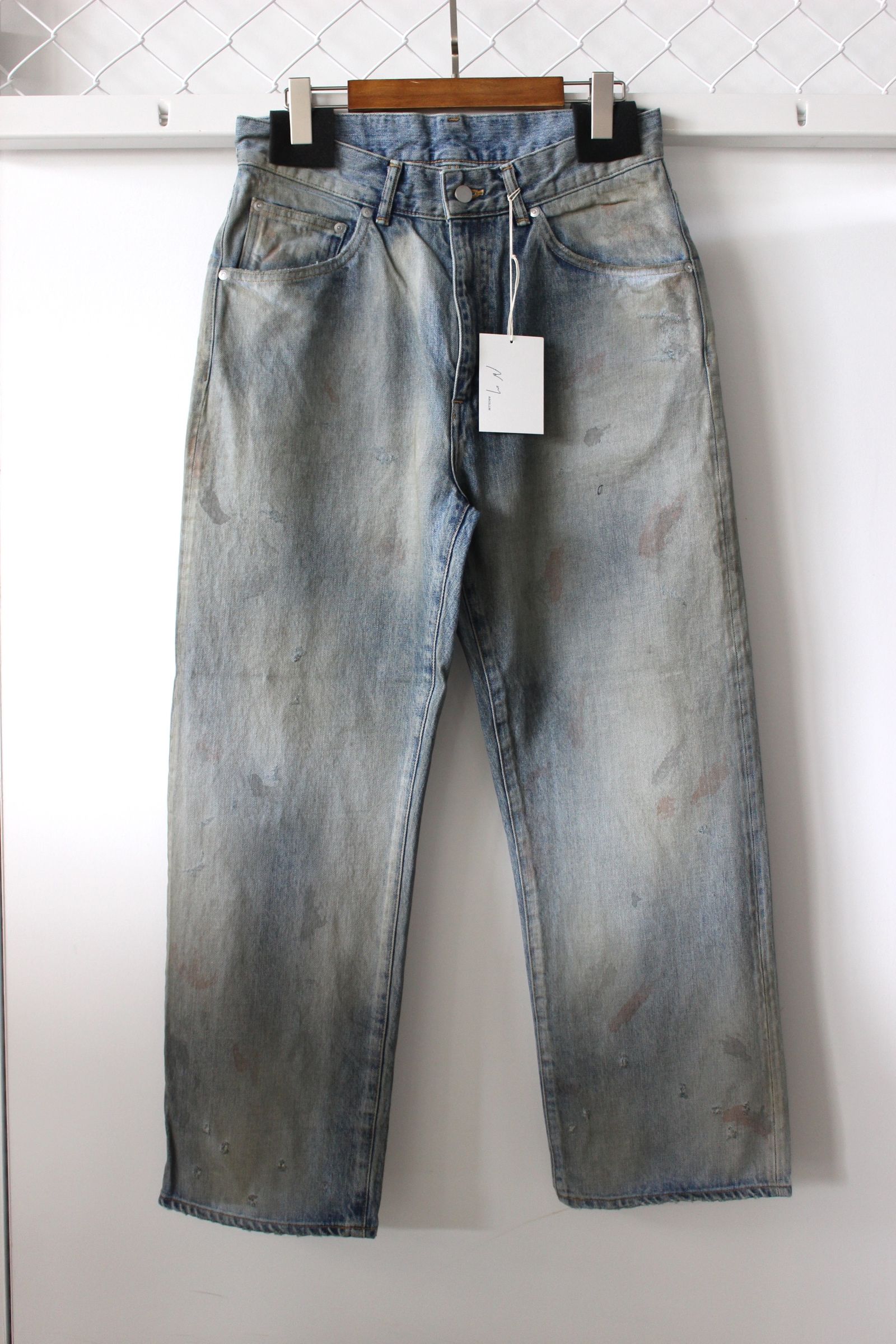 ANCELLM - SELVEDGE DENIM STRAIGHT 5P PANTS/INDIGO | NapsNote