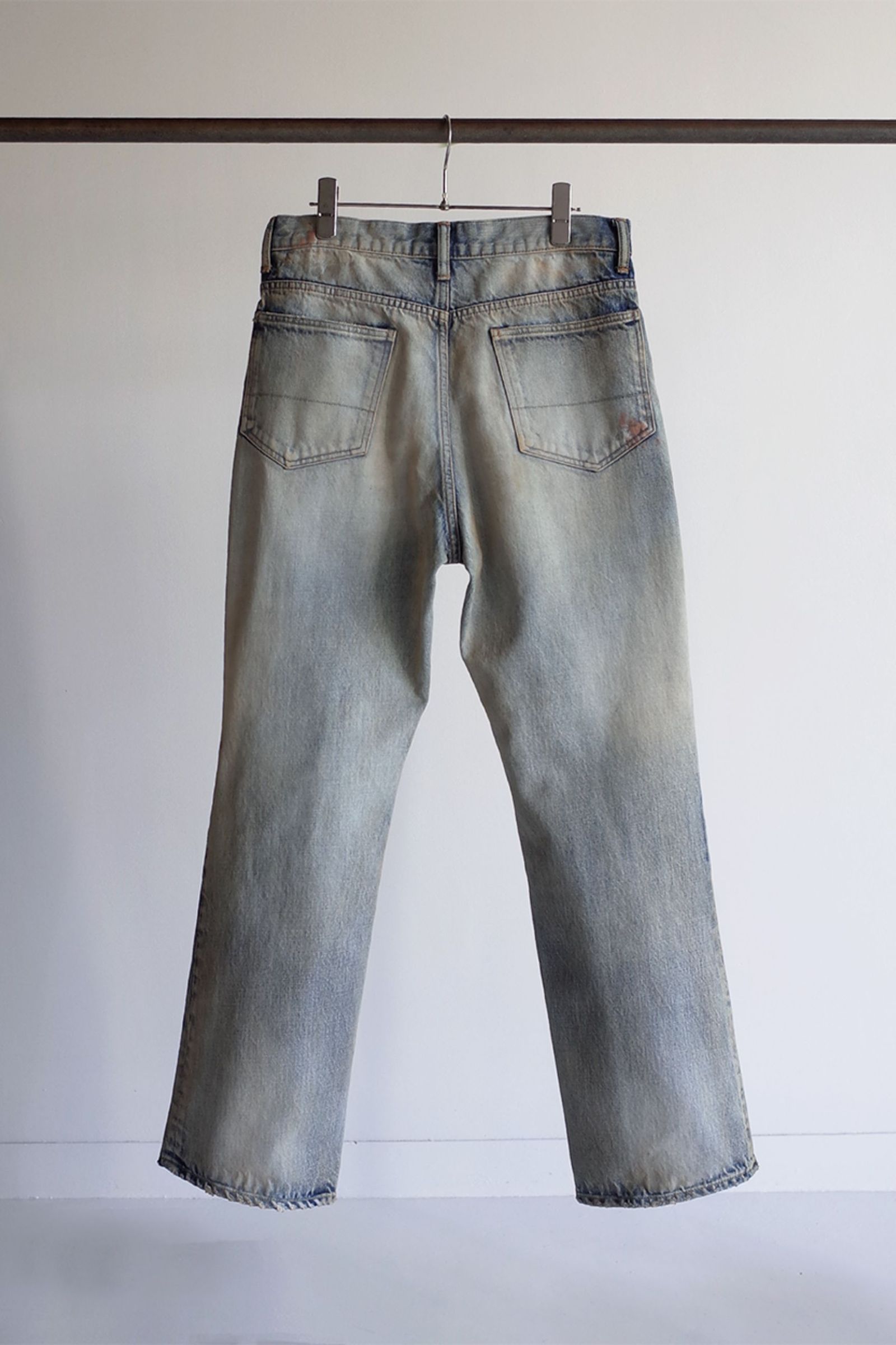 ANCELLM - AGING SELVEDGE SHOE CUT 5P DENIM PANTS/INDIGO | NapsNote