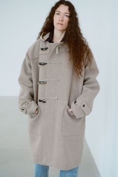 [ラスト1点] HYPER BIG CASHMERE HEAVY ROYAL NAVY DUFFEL COAT | BEIGE | ダッフルコート
