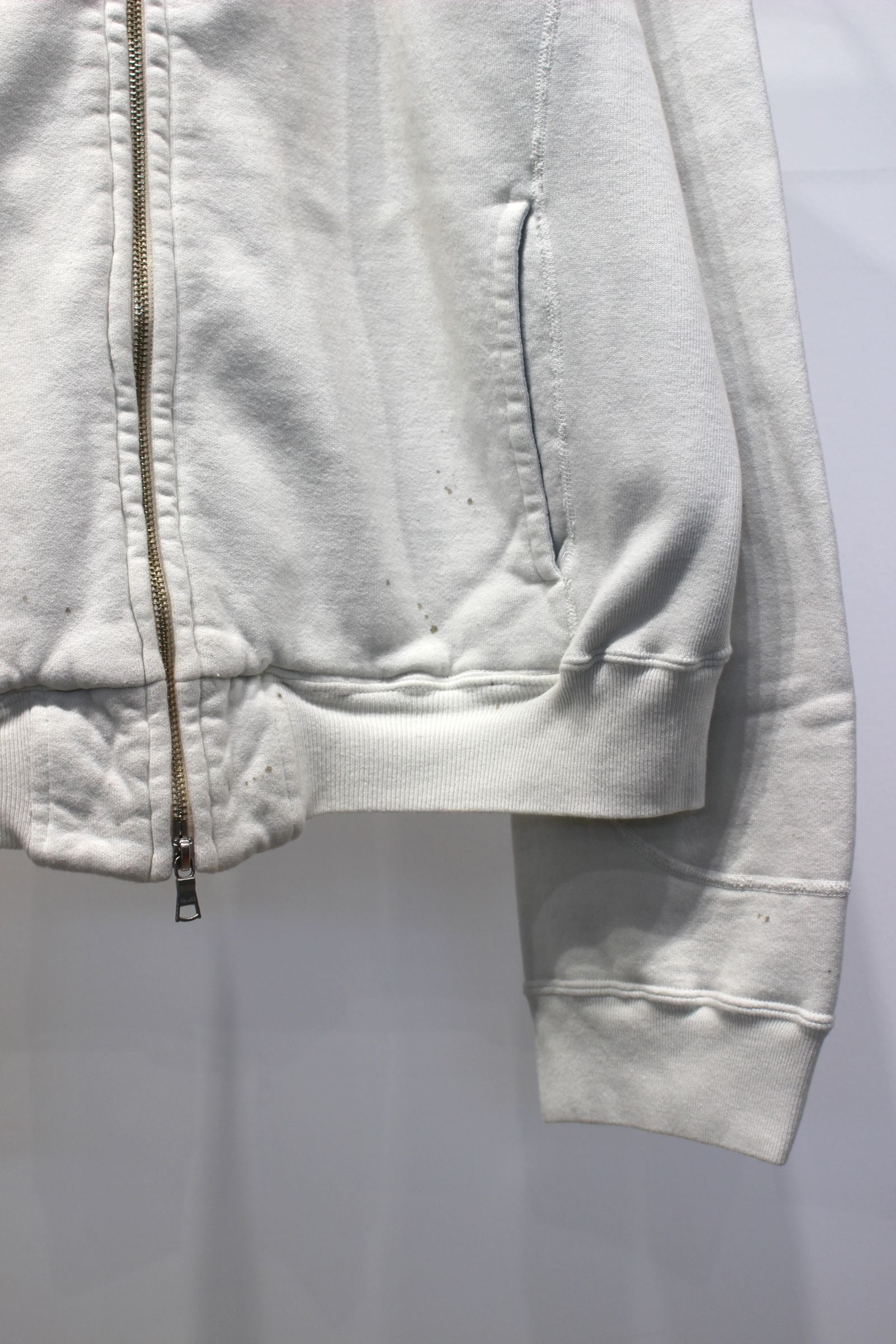 FLEECE-LINED SWEAT VERSITY SHIRT | WHITE | スウェット