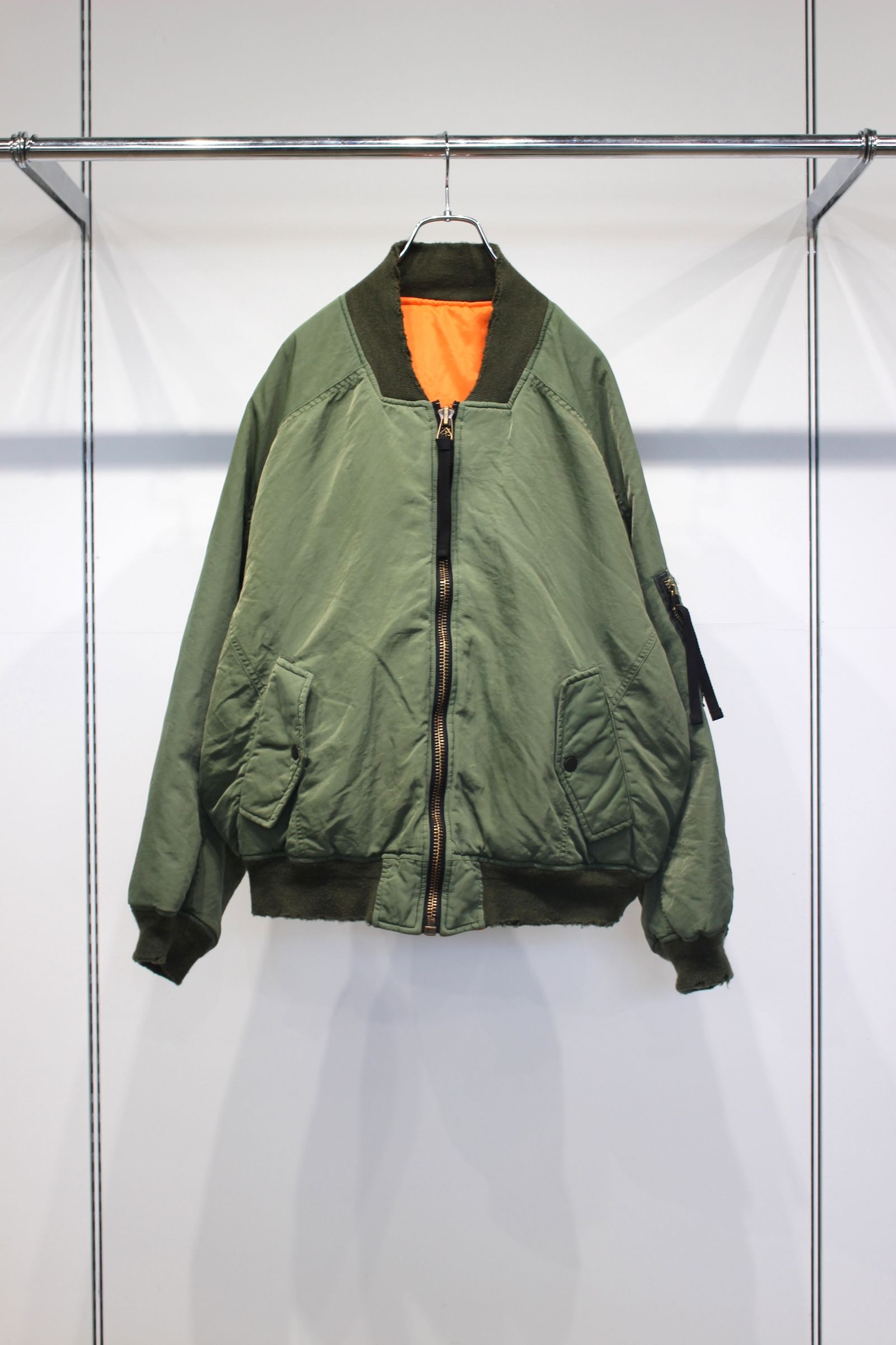 AGING BOMBER JACKET | KHAKI | ボンバージャケット