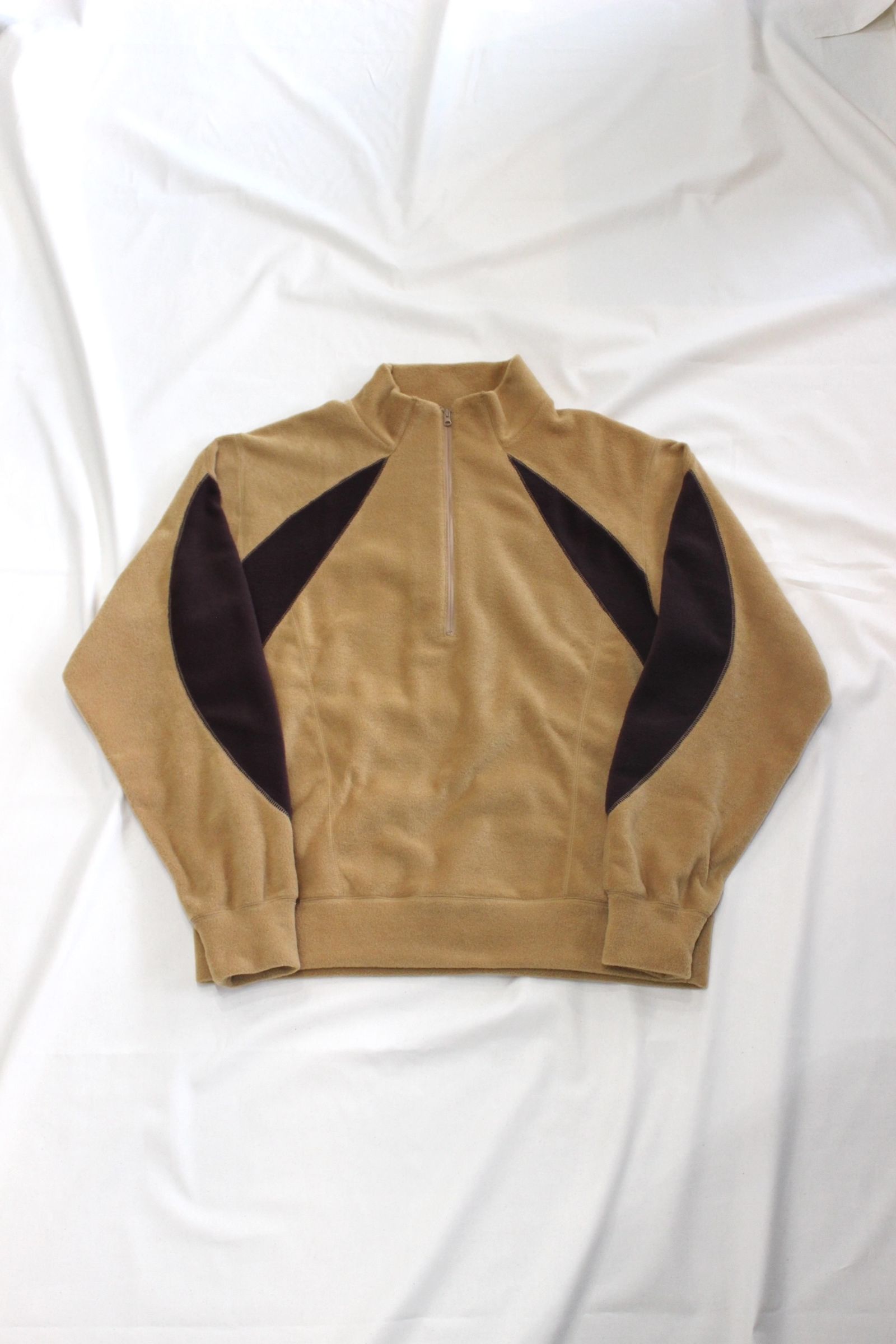 SWITCHING FLEECE HALF ZIP L/S | BEIGE | フリース