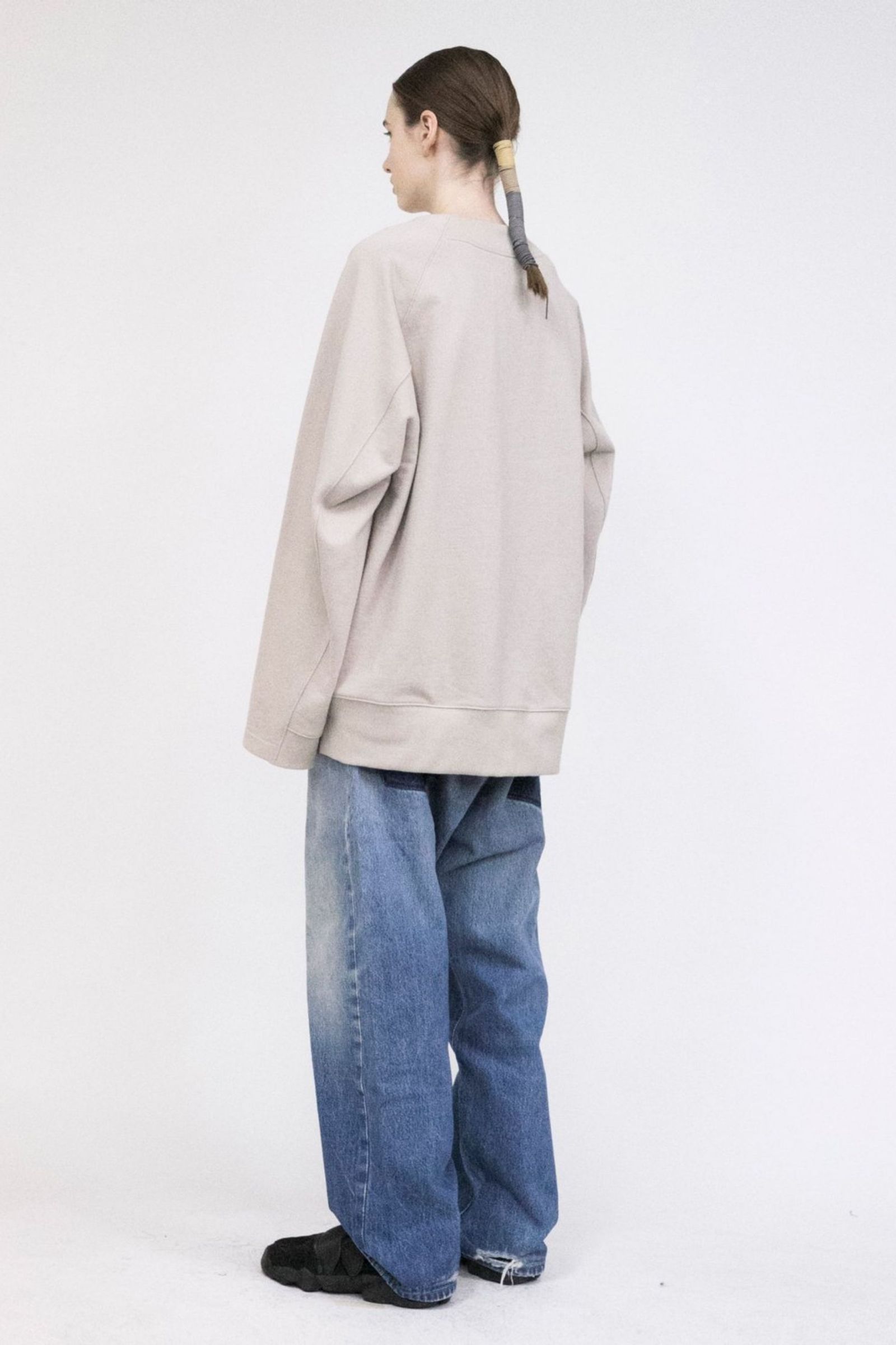 Pile Shape Knitted Sweat/スウェット