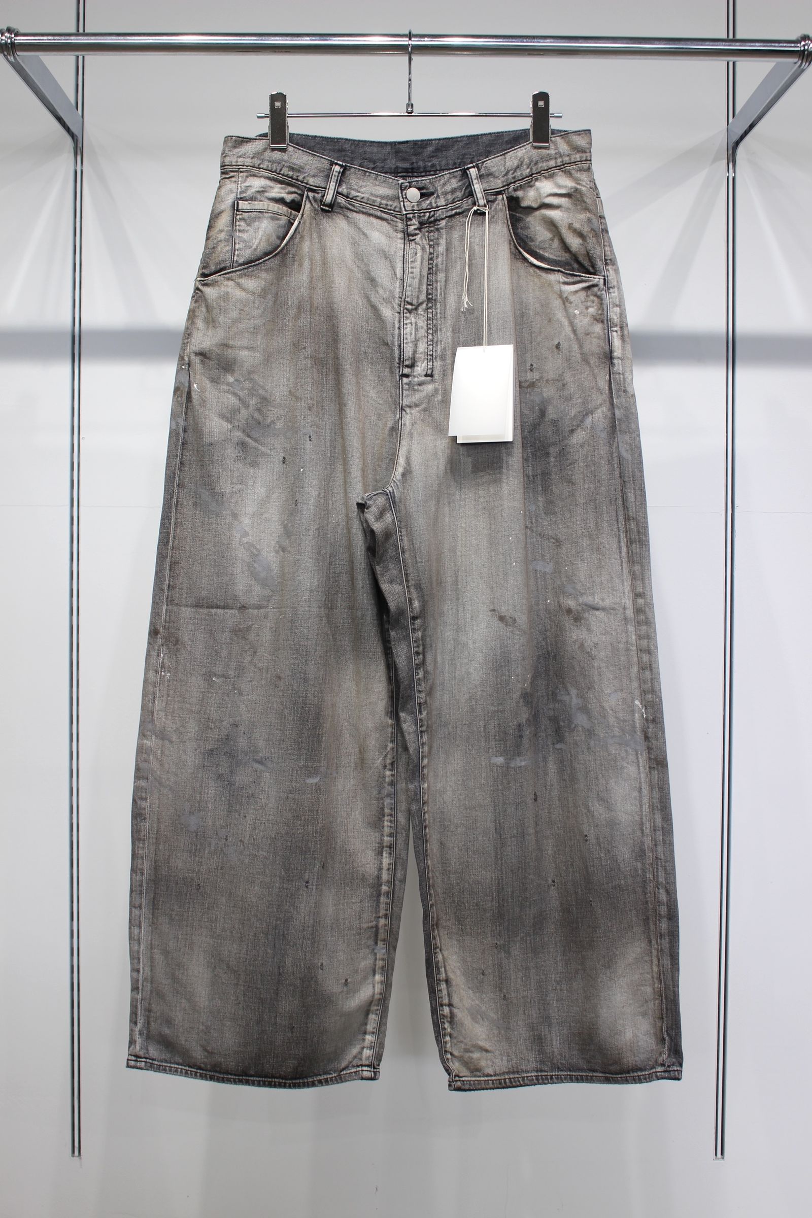 LIGHT OZ WIDE STRAIGHT DENIM PANTS | BLACK | デニム