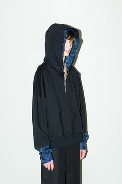 LAYERED SWEAT HOODY/レイヤードフーディー