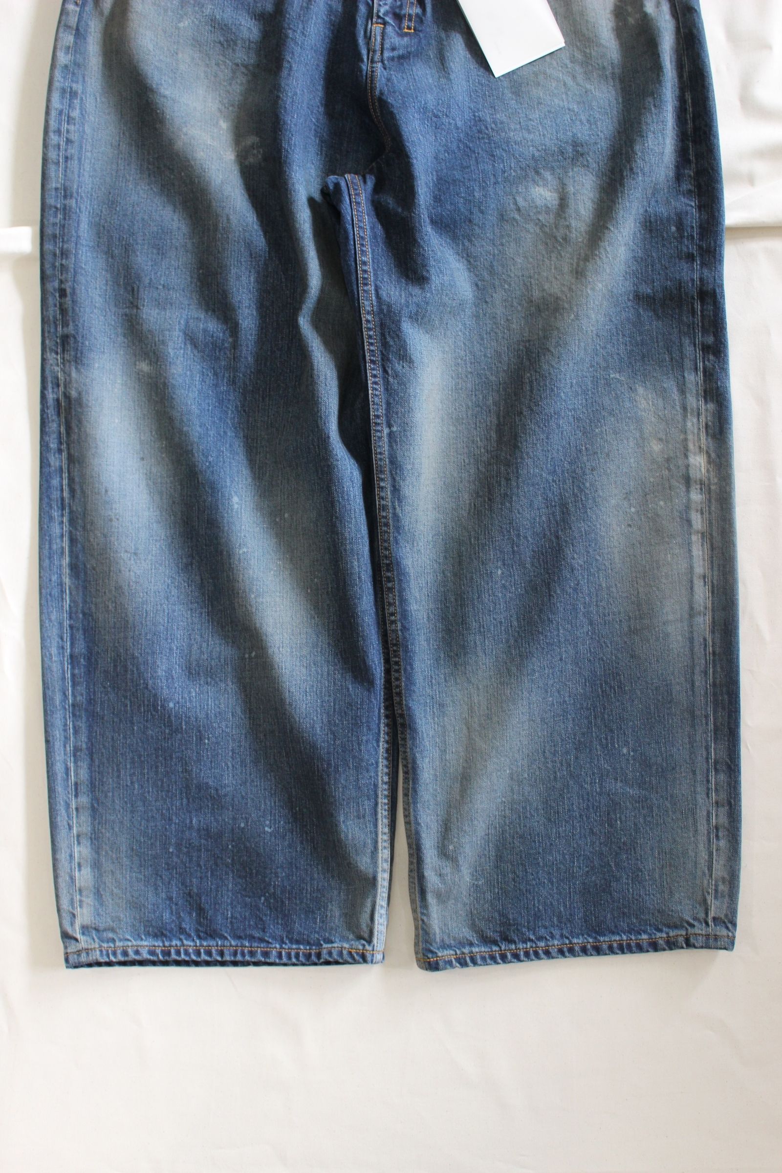 ANCELLM - AGING WIDE 5P DENIM PANTS | WHITE | デニム | NapsNote