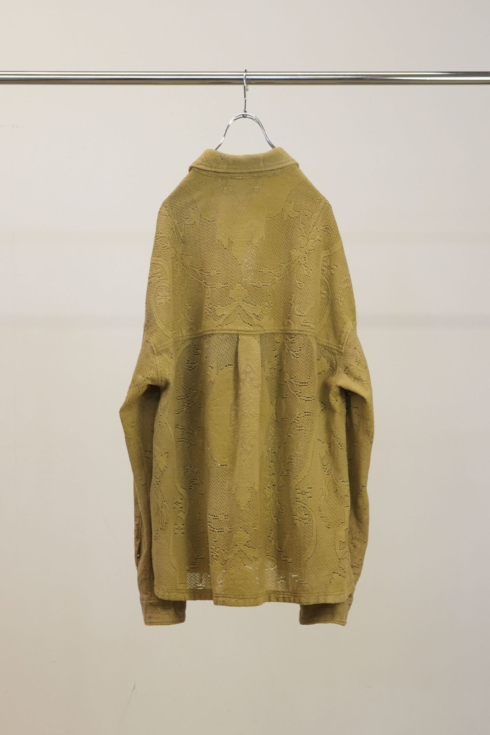 AGING LACE WORK SHIRT | MUSTARD | シャツ