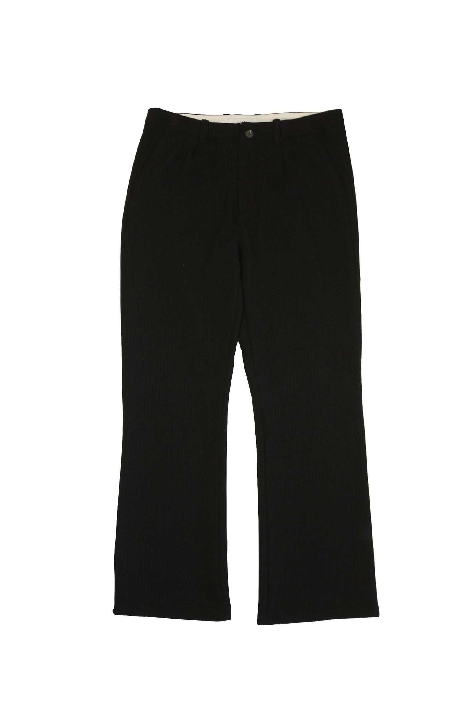 JieDa - [ラスト1点] WOOL RIB SLACKS/BLACK | NapsNote