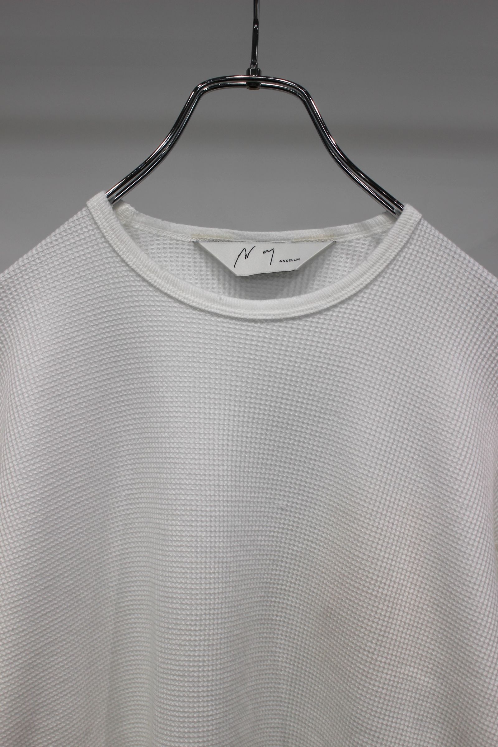 DAMAGE WAFFLE CREW LS | WHITE | カットソー