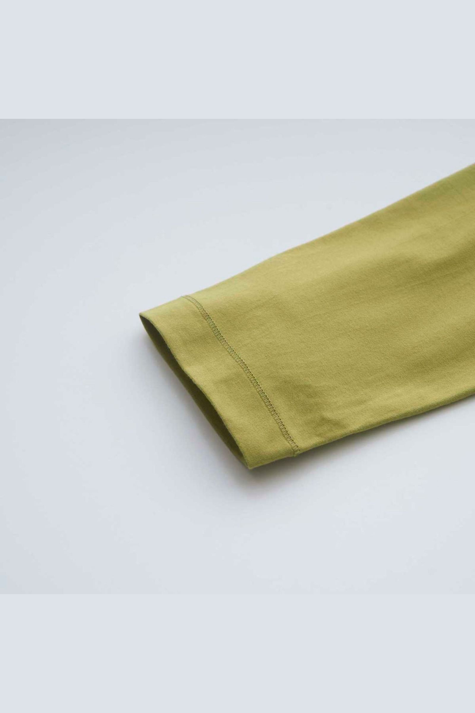 EMBROIDERY L/S TEE | LIME | カットソー