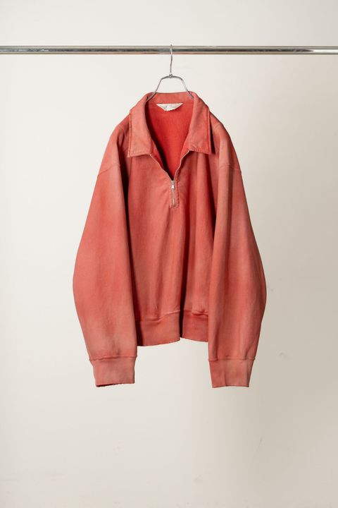FLEECE-LINED SWEAT PULLOVER | RED | スウェット