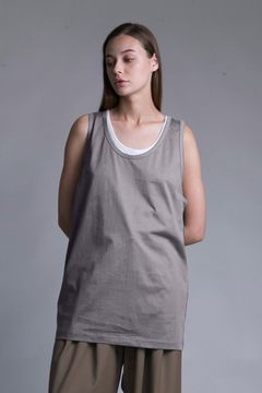 MERCERIZATION JERSEY STANDARD TANK TOP | BEIGE | タンクトップ
