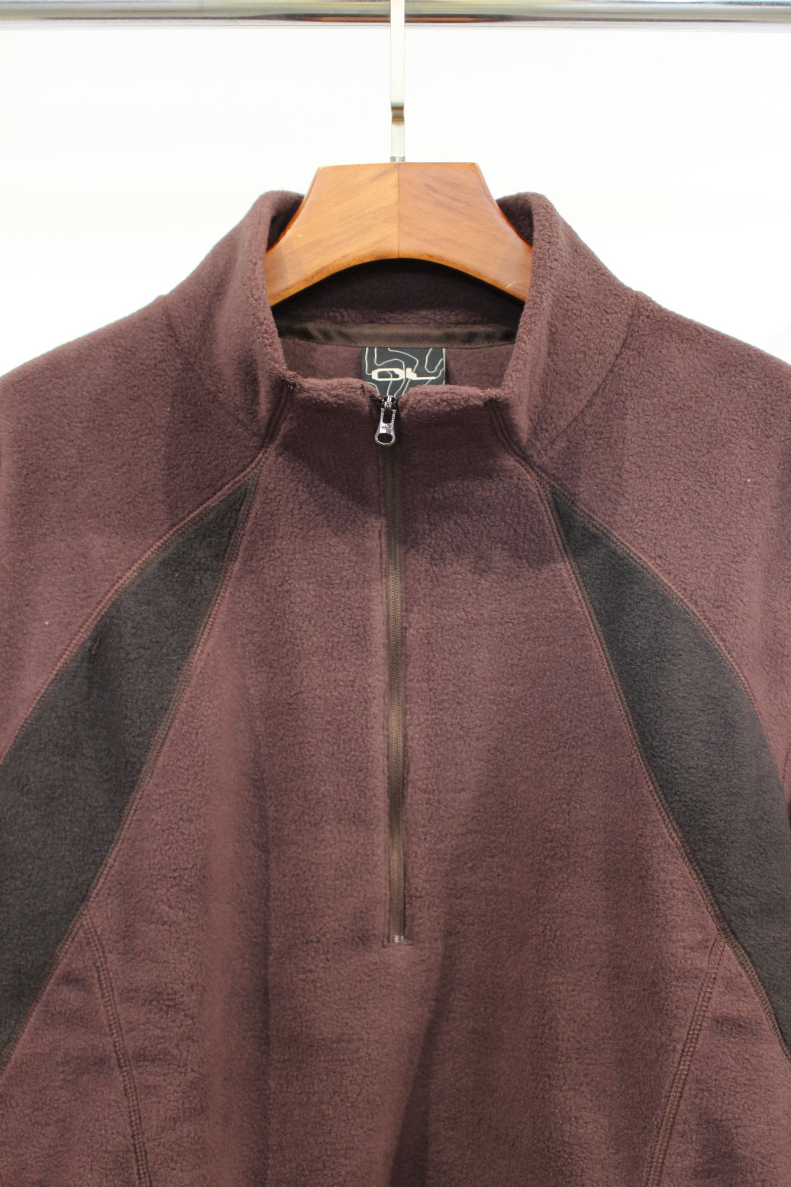 [ラスト1点] SWITCHING FLEECE HALF ZIP L/S | BROWN | フリース