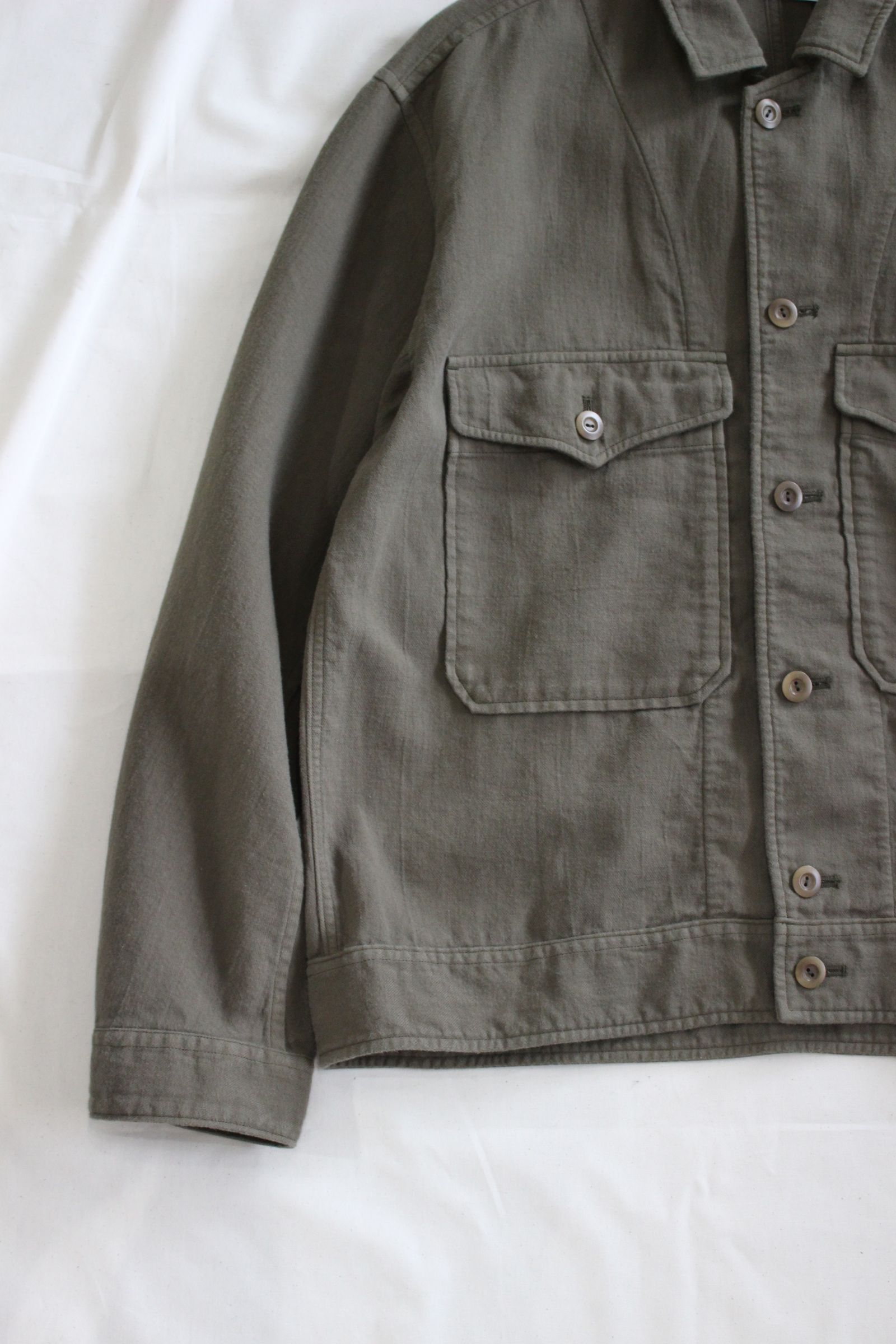 HREINN BLOUSON | OLIVE | シャツブルゾン