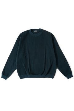 ACCORDION RIB CREW NECK/リブスウェット
