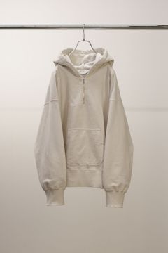 HALF ZIP HOODIE | GRAY | フーディー