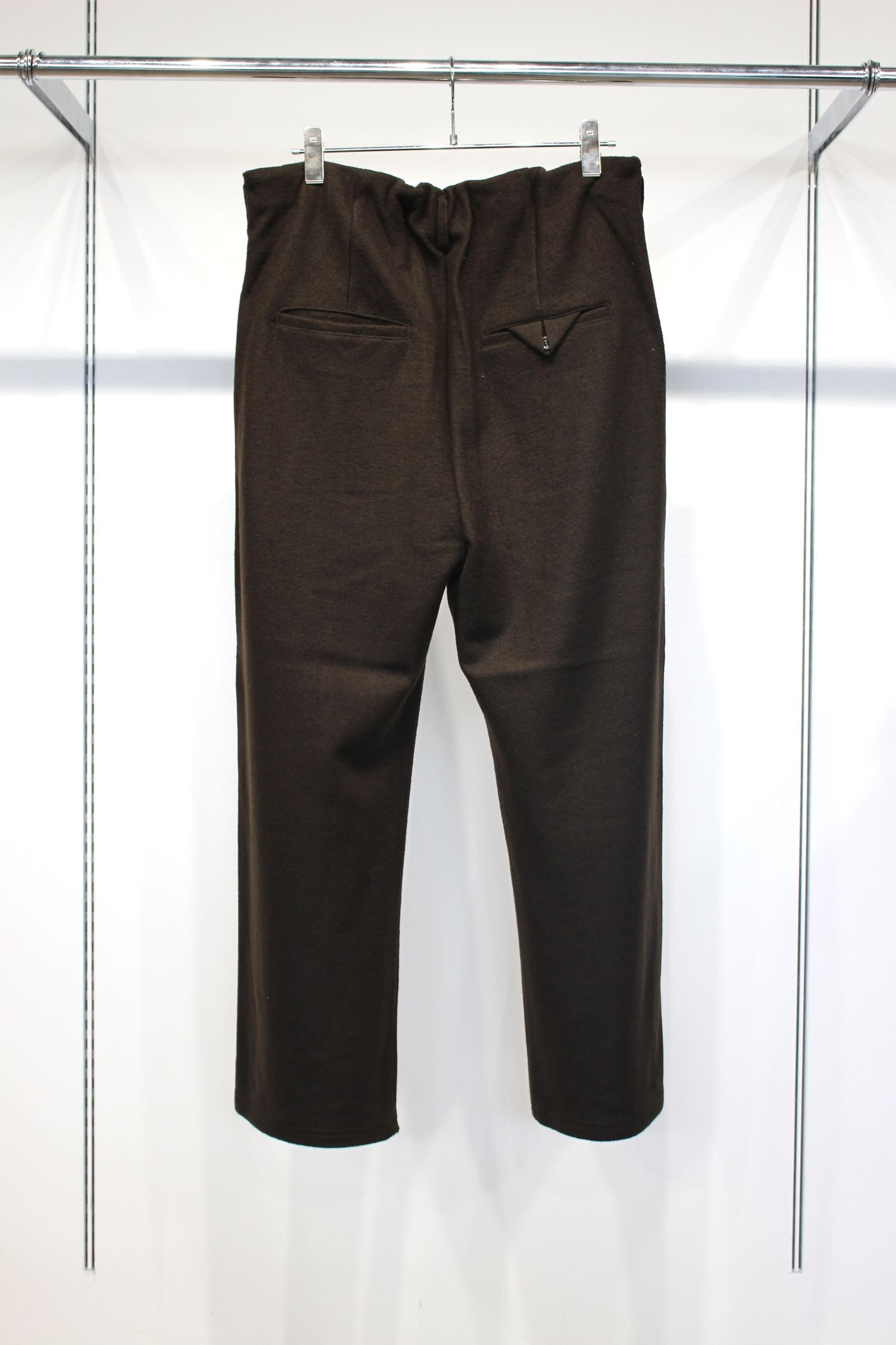 [ラスト1点] WOOL CUT SLACKS | D.BROWN | スラックス