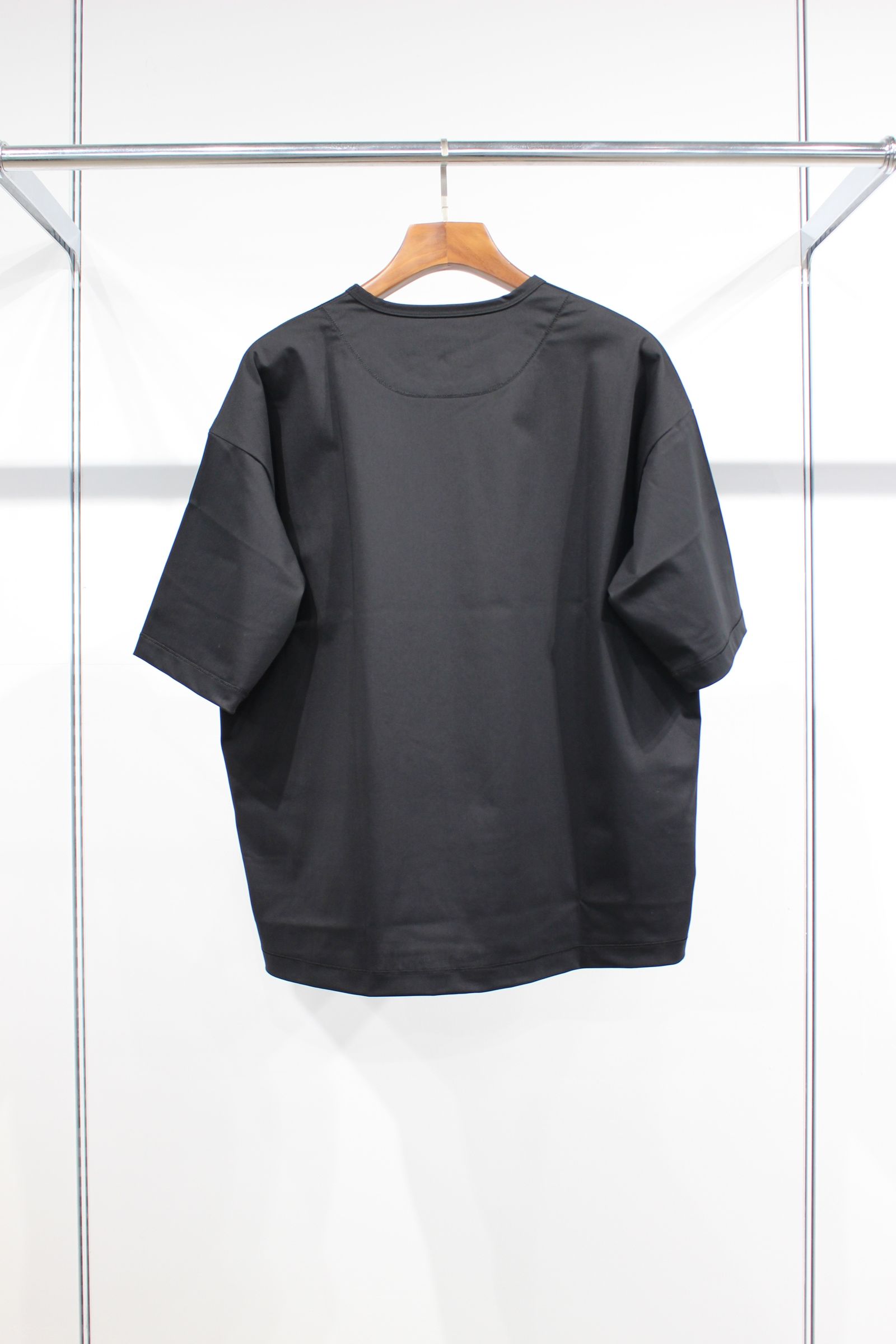 WARP KNIT OVERSIZED TEE/BLACK