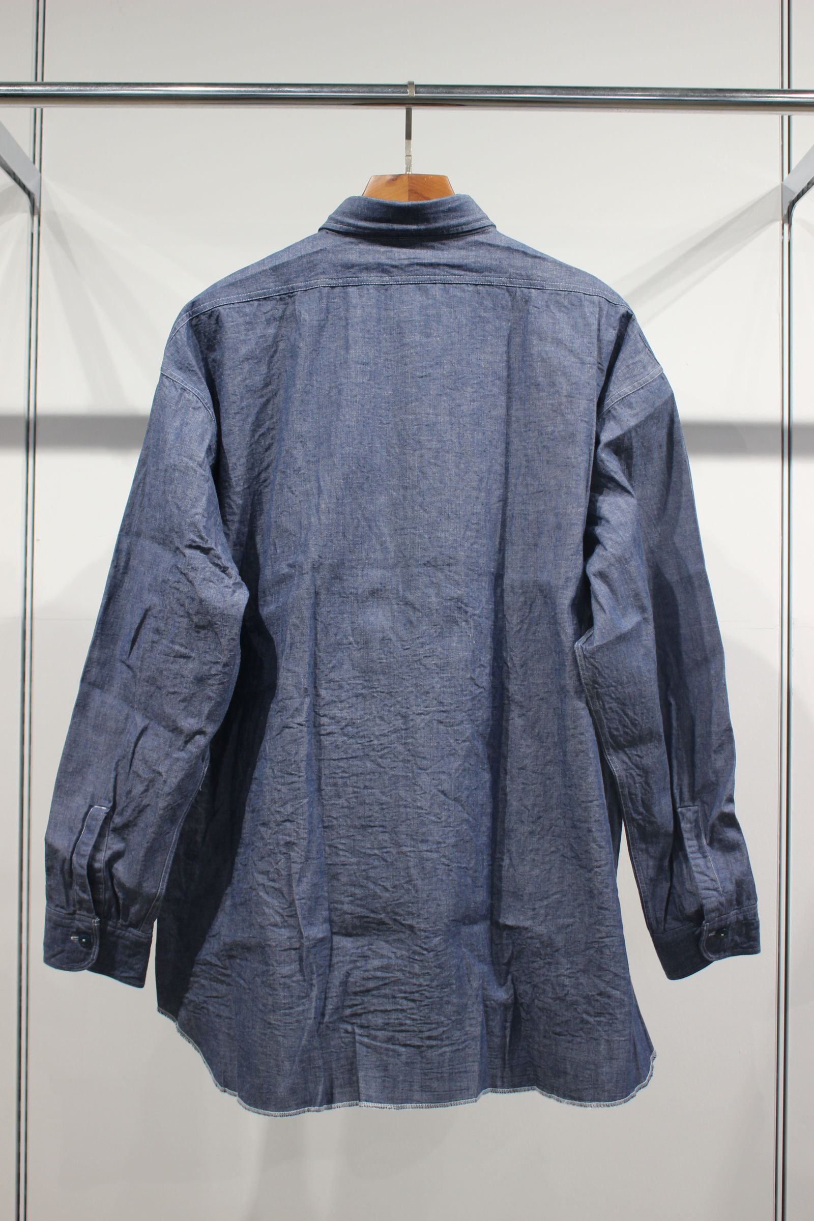 HYPER BIG MILITARY SHUTTLE CHAMBRAY SHIRT/シャンブレーシャツ
