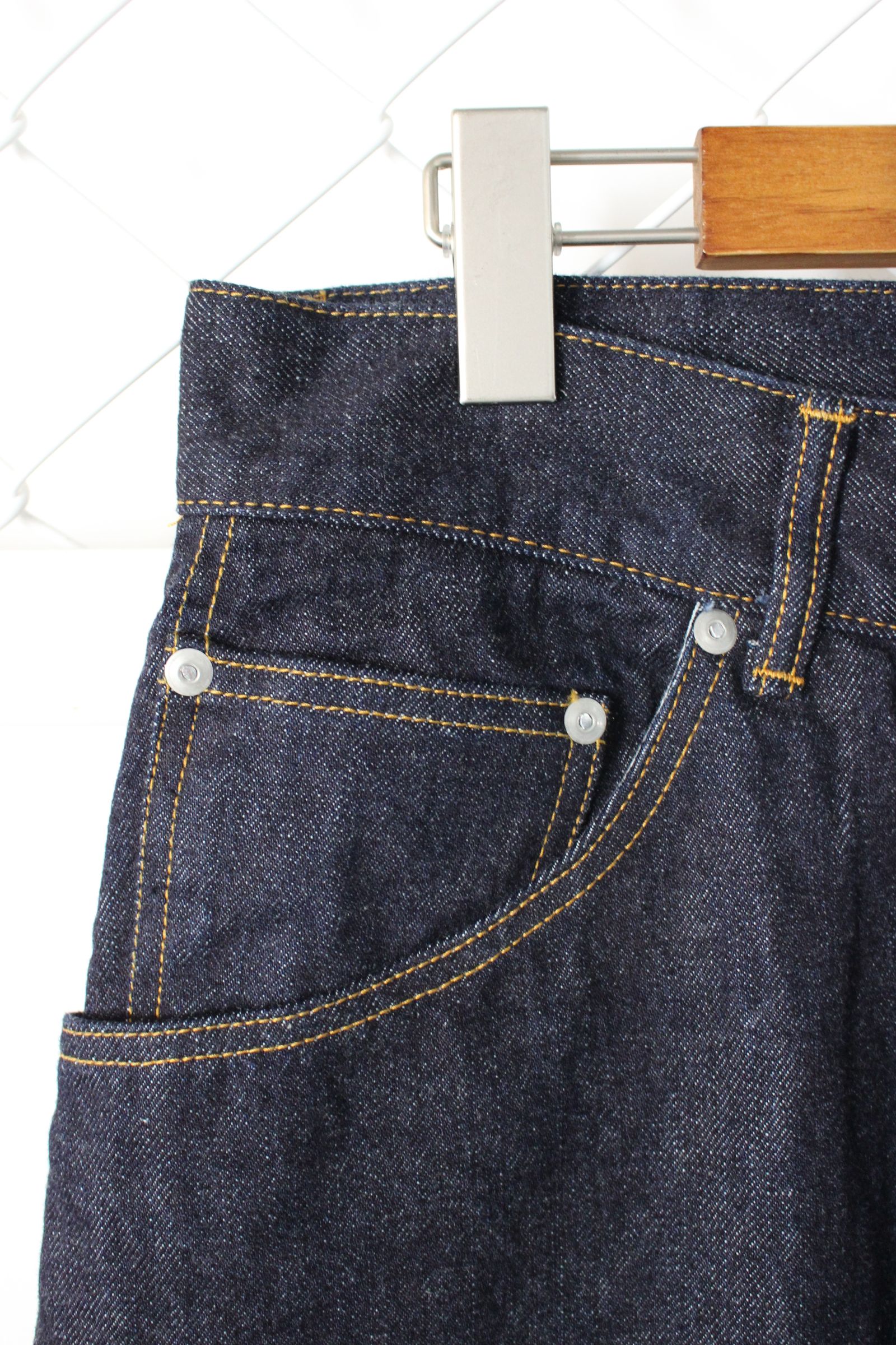 ANCELLM - 【別注】SELVEDGE TAPERED 5P DENIM PANTS/INDIGO