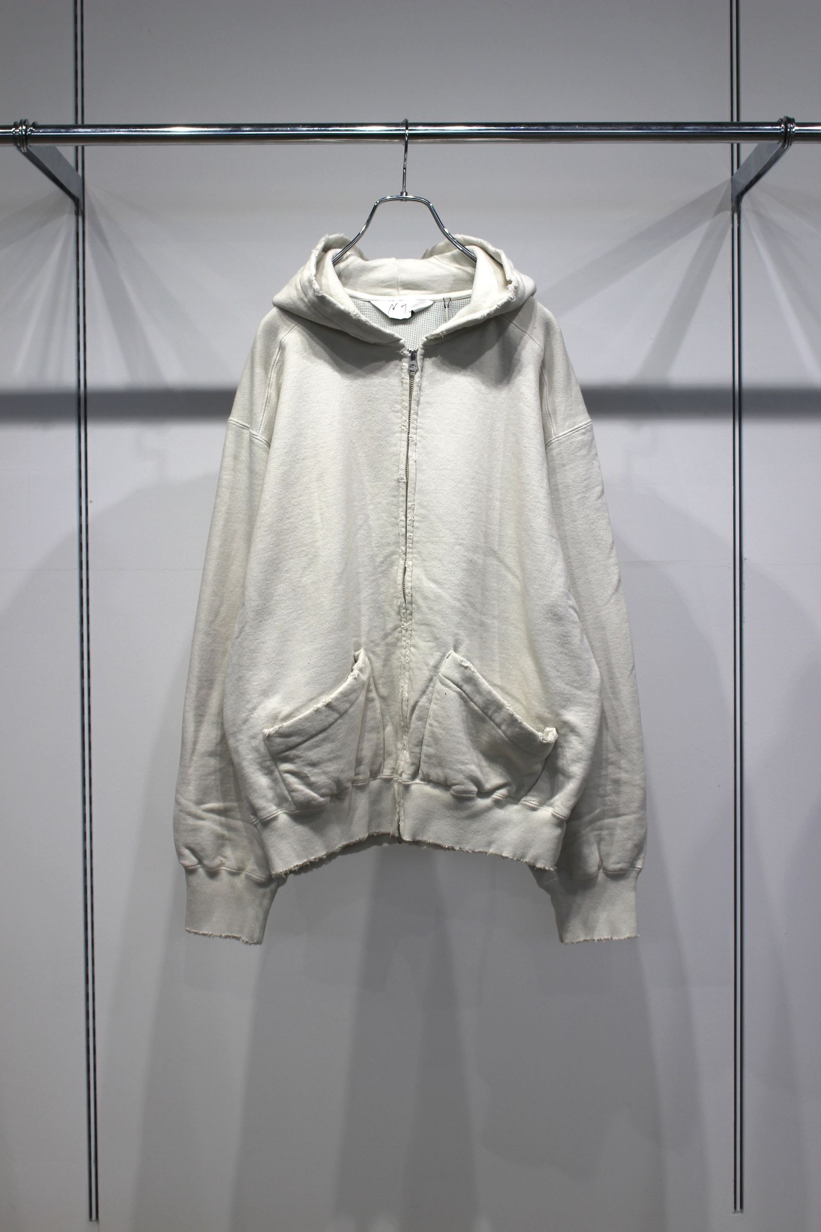 ZIP UP HOODIE | G.WHITE | ジップフーディー