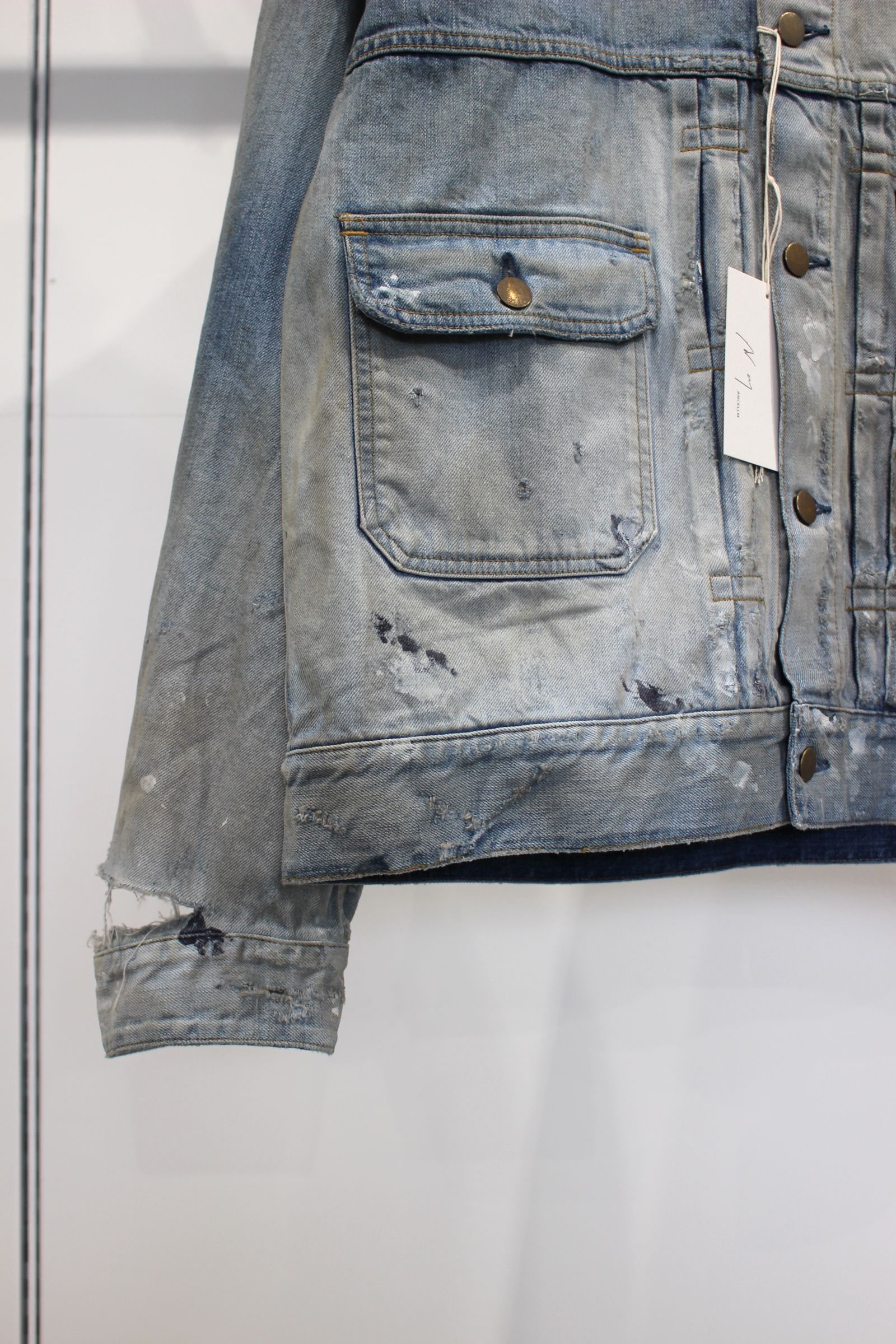 ANCELLM - CRASH DENIM JACKET type-2/INDIGO | NapsNote